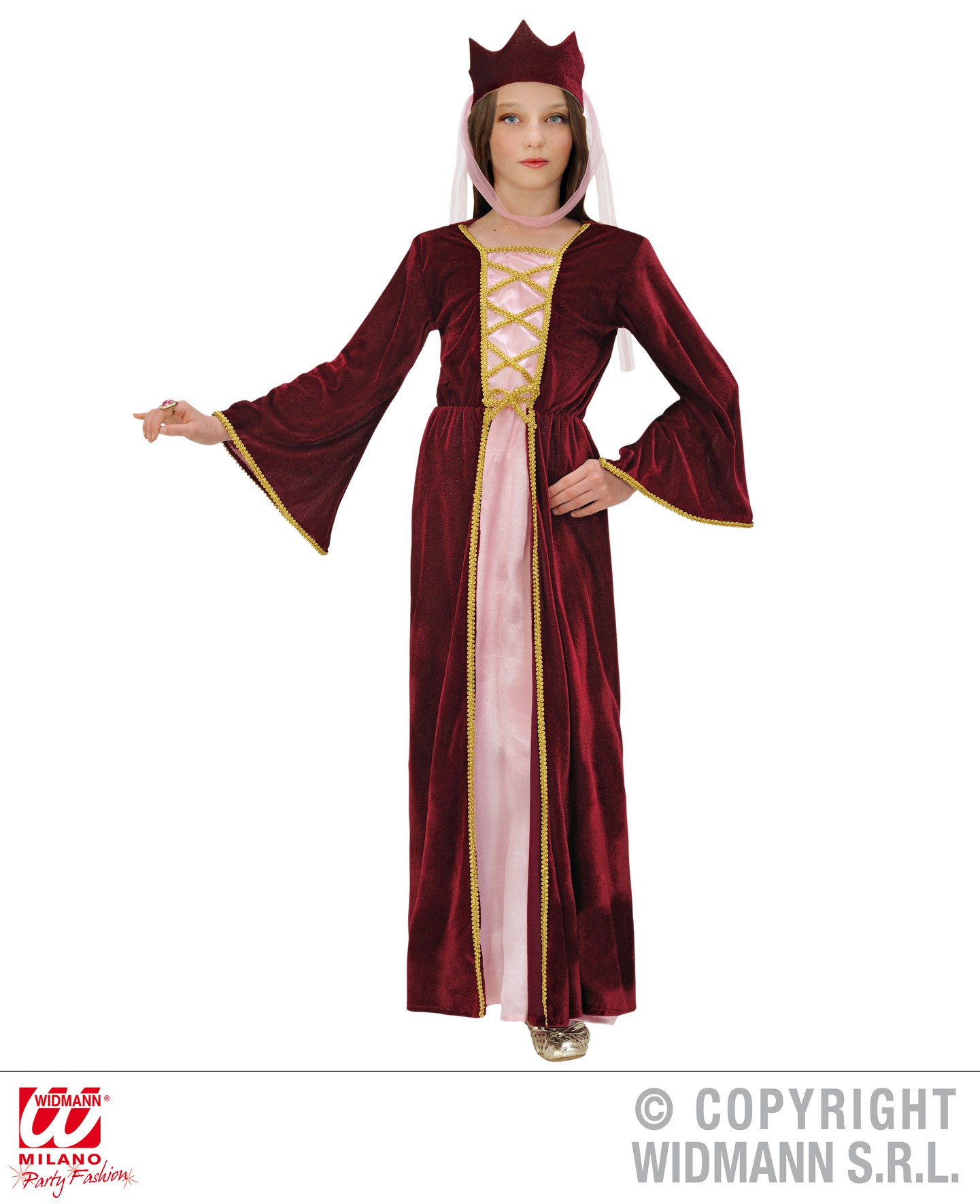 Disfraz de Reina Medieval Capa para adulta